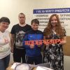 Две коробки детской радости от компании Kassy.ru Красноярск детям «Пионерской речки»